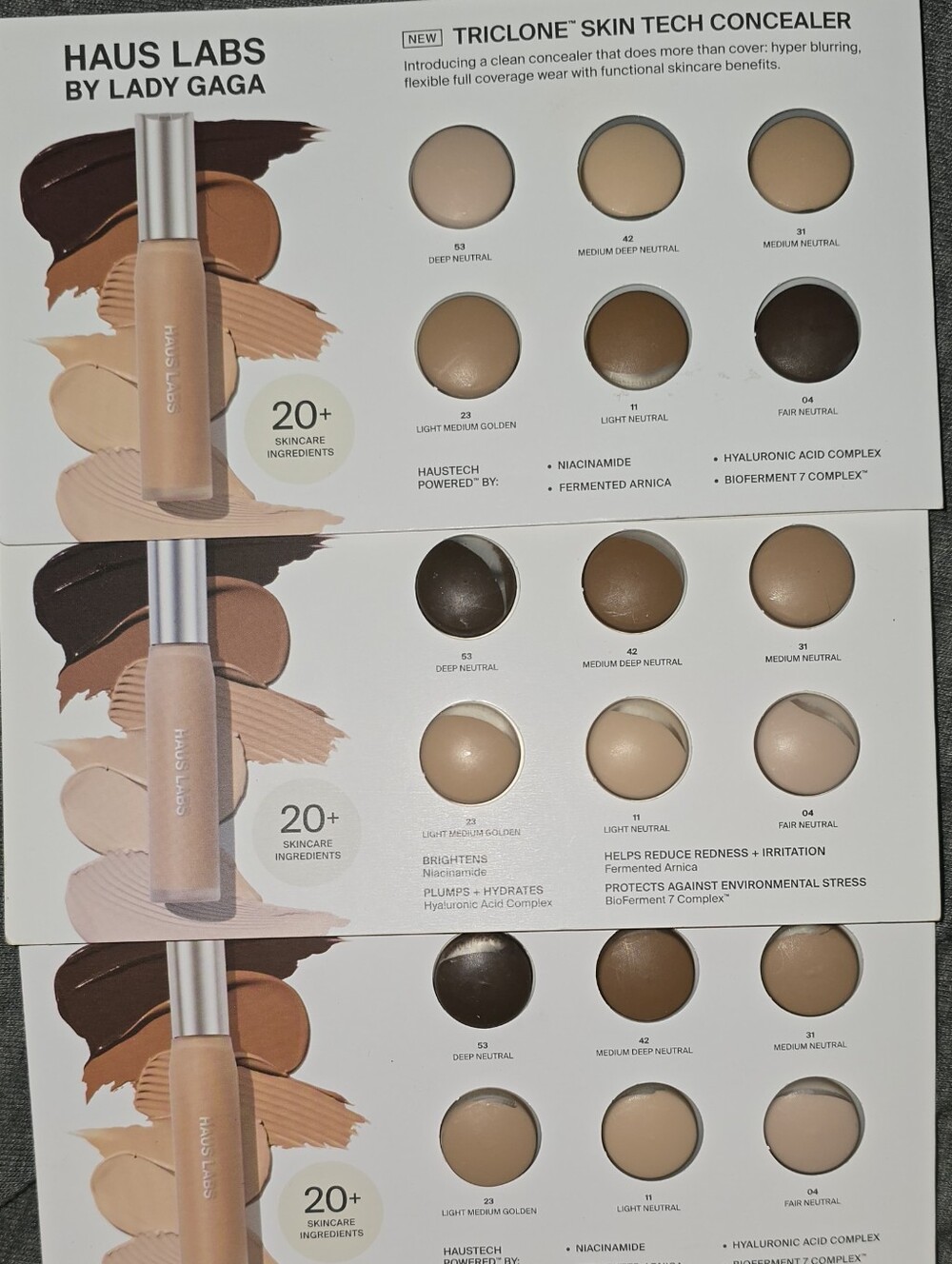 HAUS LABS BY LADY GAGA Triclone Skin Tech Hydrating Concealer sample (3X)
